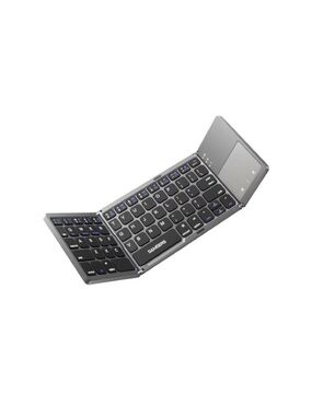 Foldable Bluetooth Keyboard with Touchpad - Portable Wireless Rechargeable